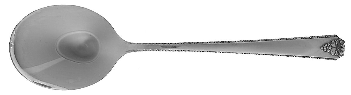 Bordeaux (Silverplate, 1945) Round Bowl Soup Spoon (Cream Soup) by Oneida Silver-1