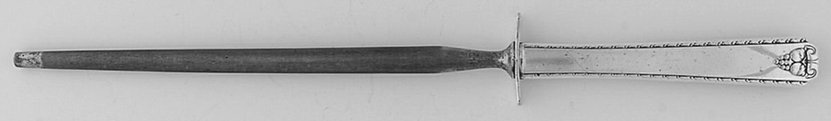 Bordeaux (Silverplate, 1945) Small Steel Rod Sharpener Knife by Oneida Silver-1
