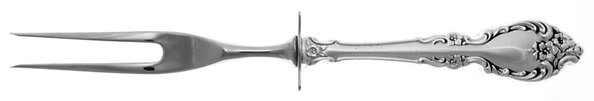 Botticelli (Sterling, 1972) Large Stainless-Prong Roast Carving Fork by Oneida Silver-1