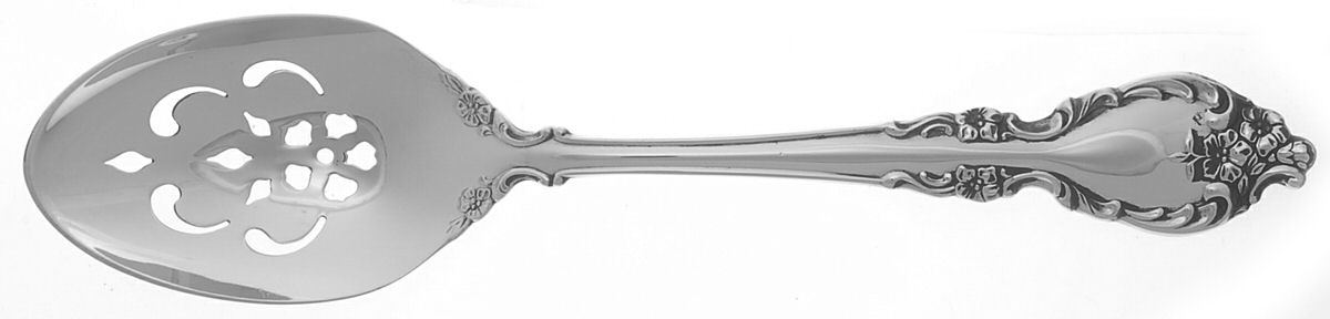 Botticelli (Sterling, 1972) Pierced Tablespoon (Serving Spoon) by Oneida Silver-1