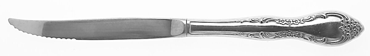 Bourbon (Stainless, Not Pierced) Individual Steak Knife Hollow Handle by Oneida Silver-1