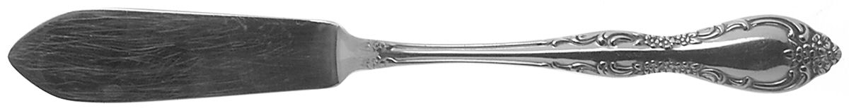 Bourbon (Stainless, Not Pierced) Flat Handle Master Butter Knife by Oneida Silver-1