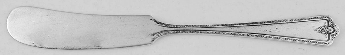 Bradford (Silverplate, 1929) Flat Handle Butter Spreader by Oneida Silver-1