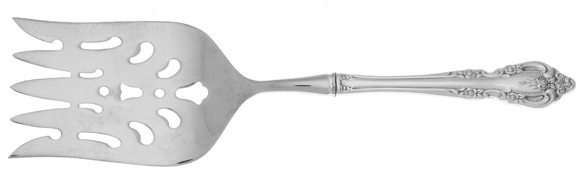 Brahms (Silverplate, 1980) Fish Serving Fork with Stainless Tines HC by Oneida Silver-1