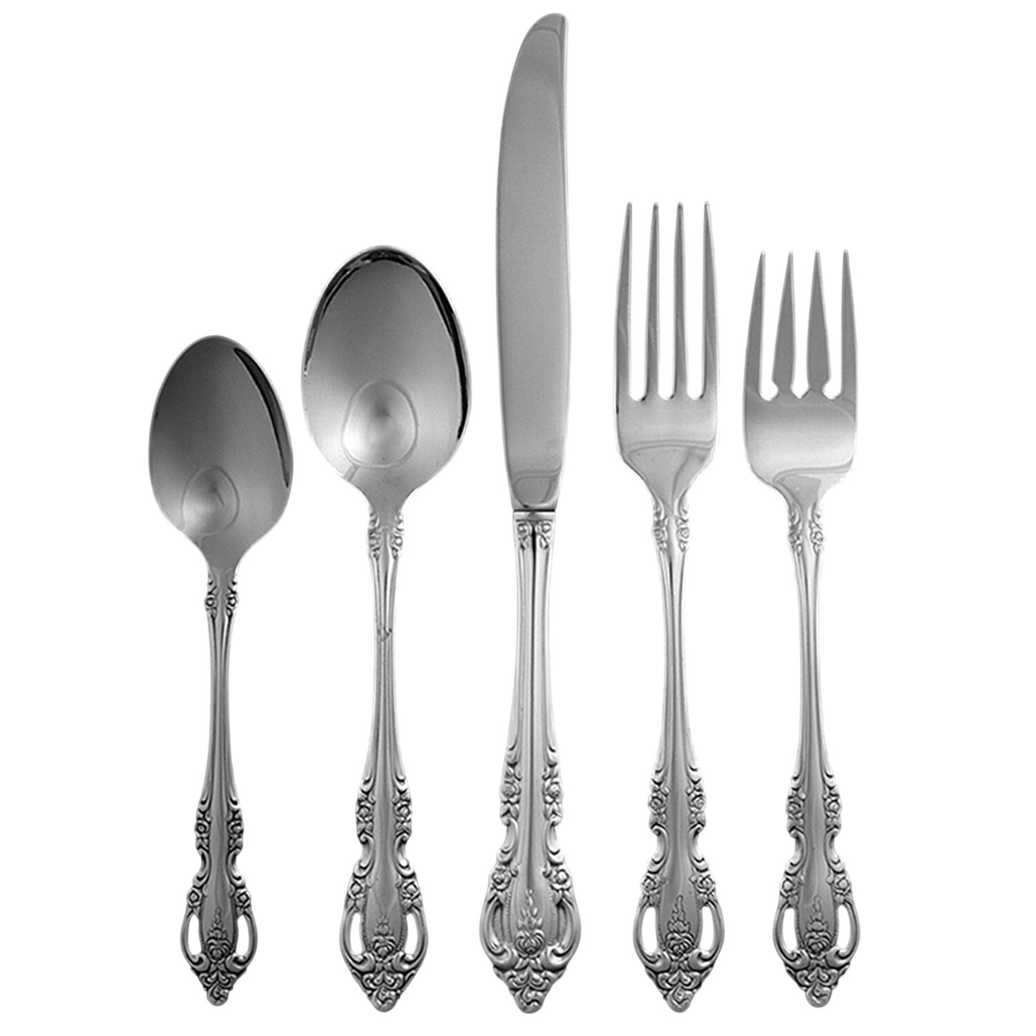 Brahms (Silverplate, 1980) 40 Piece Estate Set by Oneida Silver-1