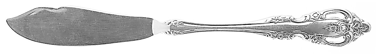 Brahms (Silverplate, 1980) Flat Handle Master Butter Knife by Oneida Silver-1