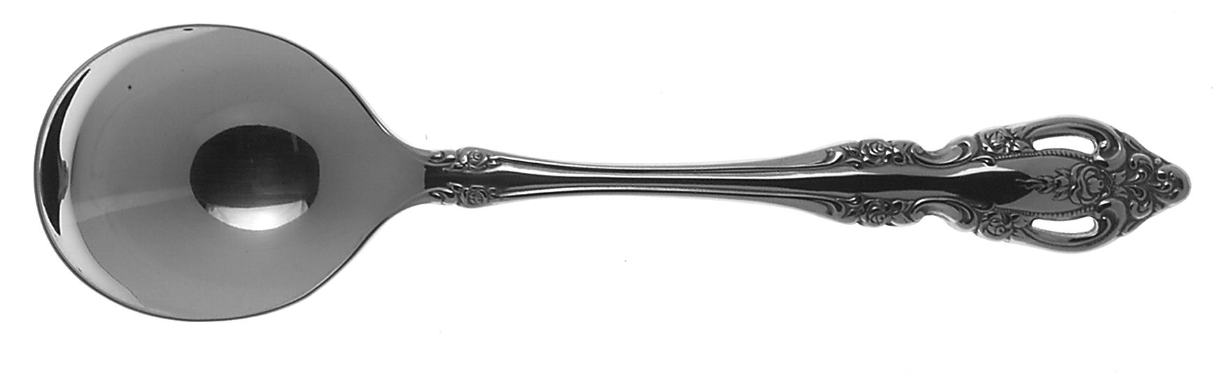 Brahms (Silverplate, 1980) Round Bowl Soup Spoon (Gumbo) by Oneida Silver-1