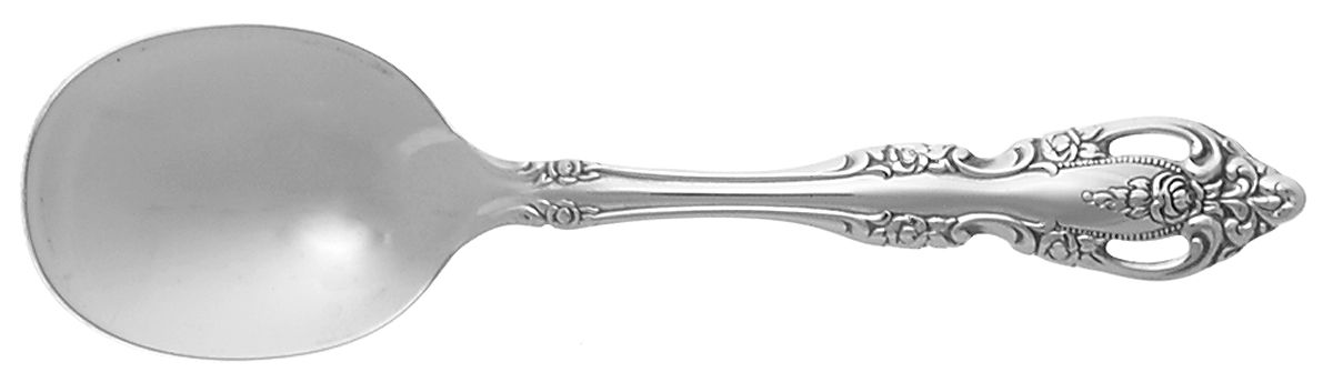 Brahms (Stainless) Straight Handle Baby Spoon by Oneida Silver-1