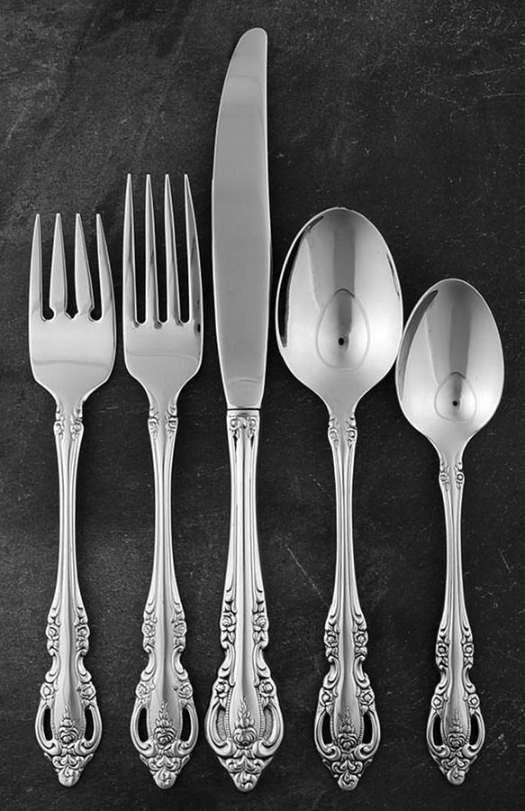 Brahms (Stainless) 40 Piece Estate Set by Oneida Silver-1