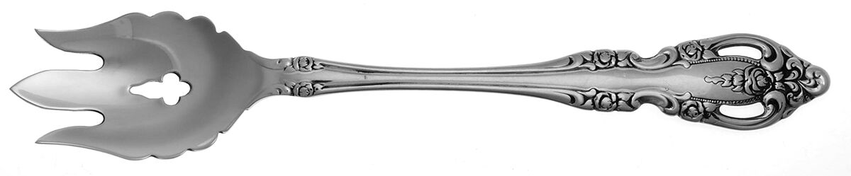 Brahms (Stainless) Vegetable Serving Fork Solid  HC by Oneida Silver-1