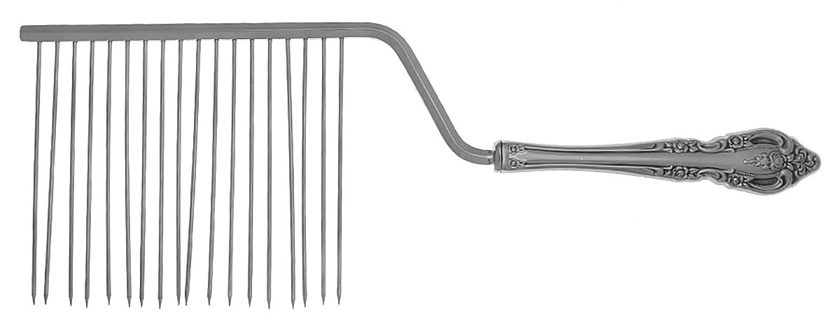Brahms (Stainless) Cake Breaker with Silverplate Prongs HC by Oneida Silver-1