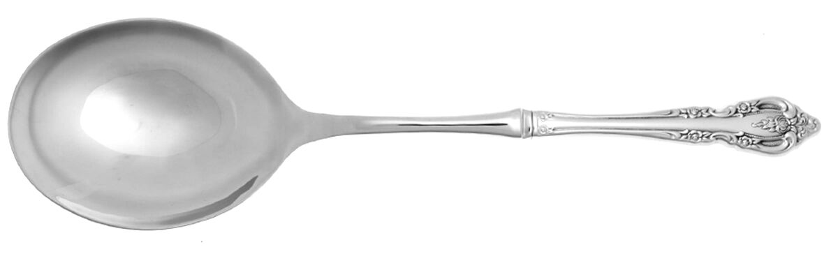 Brahms (Stainless) Casserole Spoon with Smooth Stainless Bowl HC by Oneida Silver-1