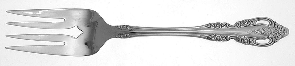 Brahms (Stainless) Pierced Extra Large Buffet Fork by Oneida Silver-1