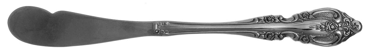 Brahms (Stainless) Flat Handle Butter Spreader by Oneida Silver-1