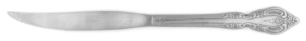 Brahms (Stainless) Individual Solid Handle Steak Knife by Oneida Silver-1