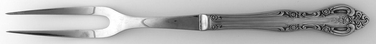 Brahms (Stainless) Large Stainless-Prong Roast Carving Fork by Oneida Silver-1