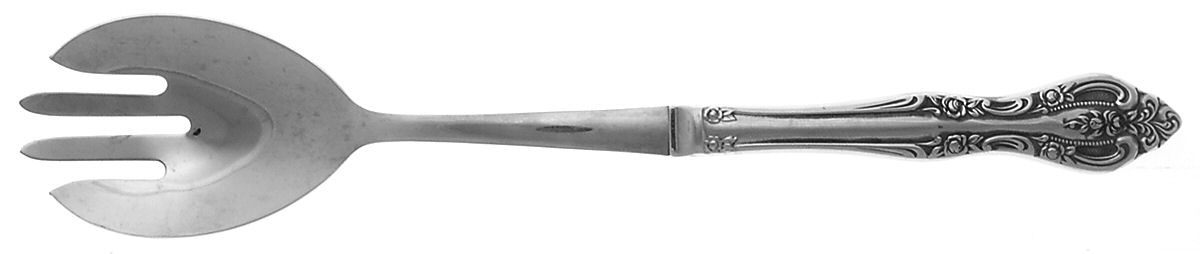 Brahms (Stainless) Hollow Handle Salad Serving Fork by Oneida Silver-1