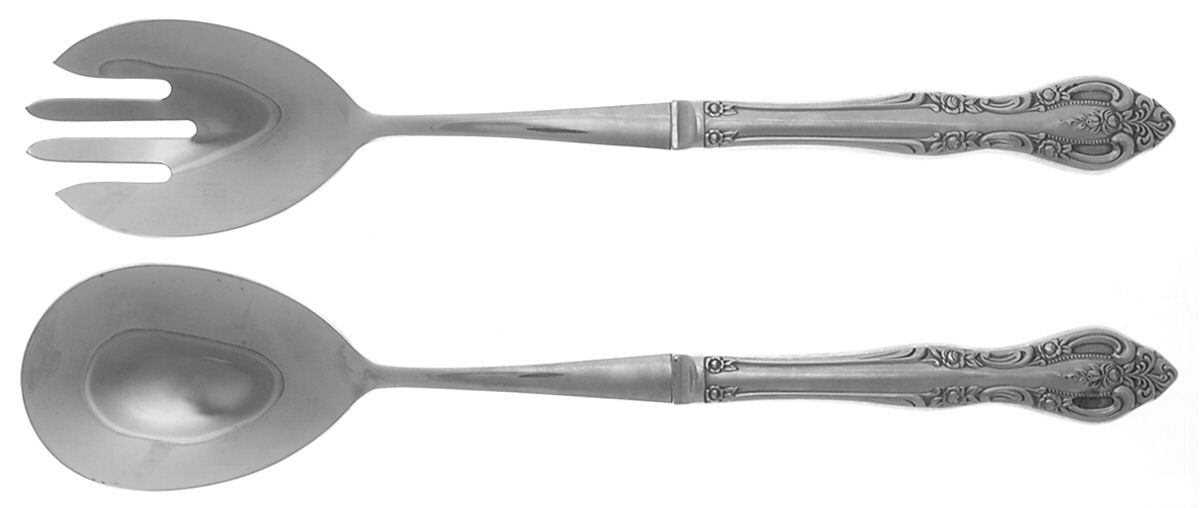Brahms (Stainless) Hollow Handle 2-Piece Salad Set by Oneida Silver-1