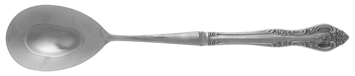 Brahms (Stainless) Hollow Handle Salad Serving Spoon by Oneida Silver-1
