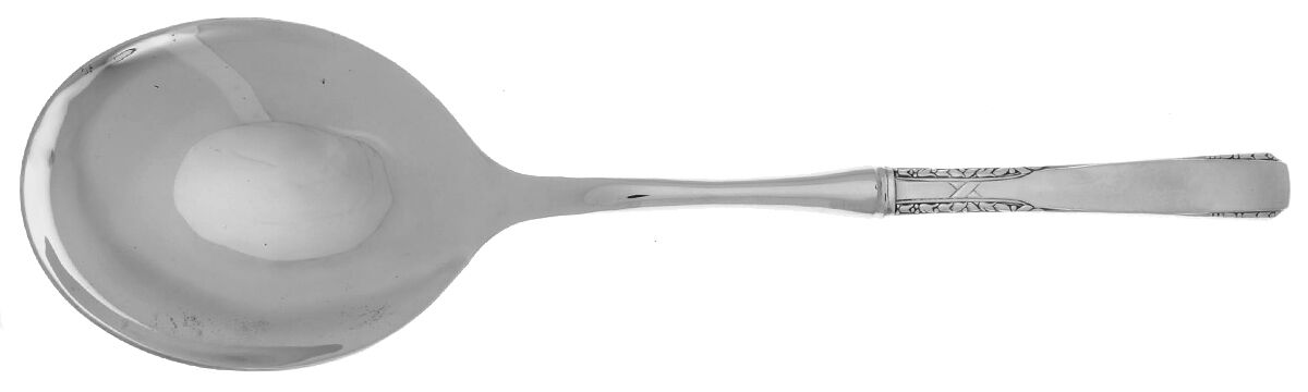 Brookwood-Banbury (Silverplate, 1950) Casserole Spoon with Smooth Stainless Bowl HC by Oneida Silver-1