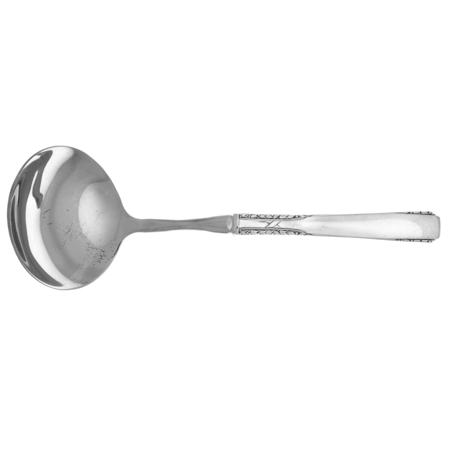 Brookwood-Banbury (Silverplate, 1950) Gravy Ladle with No Spout Stainless Bowl HC by Oneida Silver-1