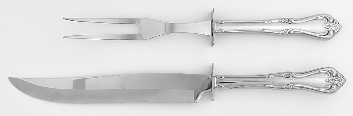 Briarwood Small Stainless Blade 2-Piece Steak Carving Set by Oneida Silver-1