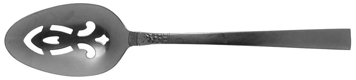 Brookwood (Stainless) Pierced Tablespoon (Serving Spoon) by Oneida Silver-1