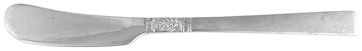 Brookwood (Stainless) Flat Handle Butter Spreader by Oneida Silver-1