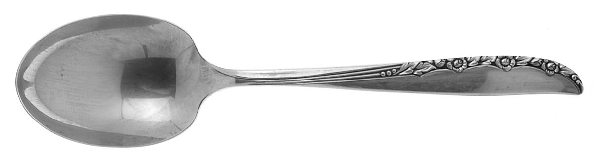 Brittany Rose (Silverplate, 1948) Sugar Spoon by Oneida Silver-1