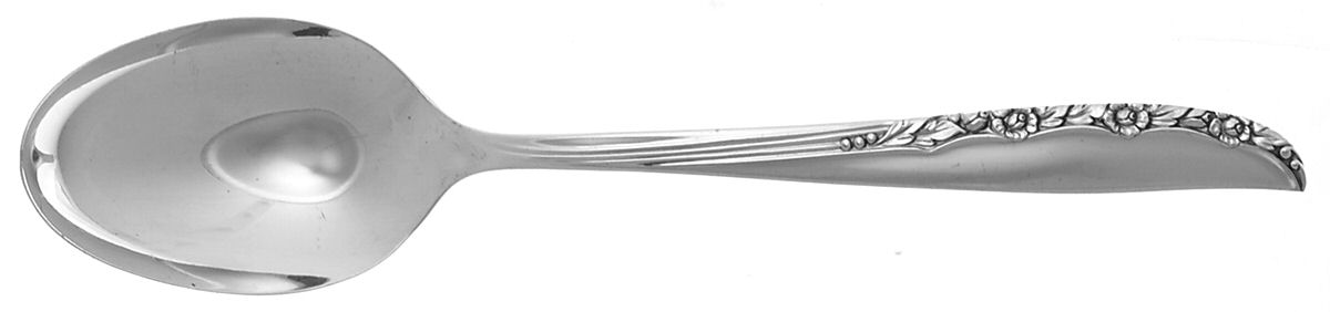 Brittany Rose (Silverplate, 1948) Place/Oval Soup Spoon by Oneida Silver-1