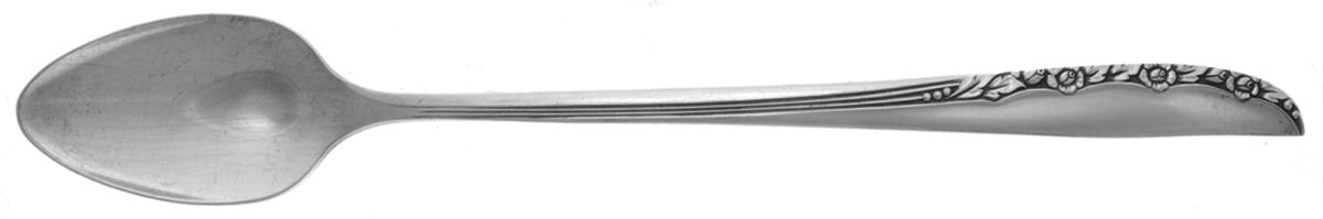 Brittany Rose (Silverplate, 1948) Iced Tea Spoon by Oneida Silver-1
