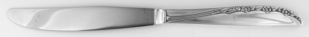 Brittany Rose (Silverplate, 1948) Modern Hollow Knife-Pinched Handle by Oneida Silver-1