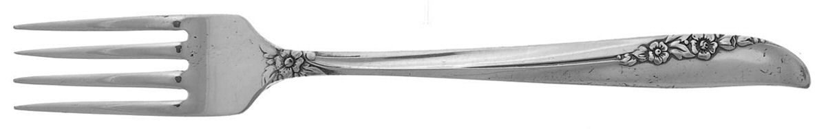 Brittany Rose (Silverplate, 1948) Youth Fork by Oneida Silver-1