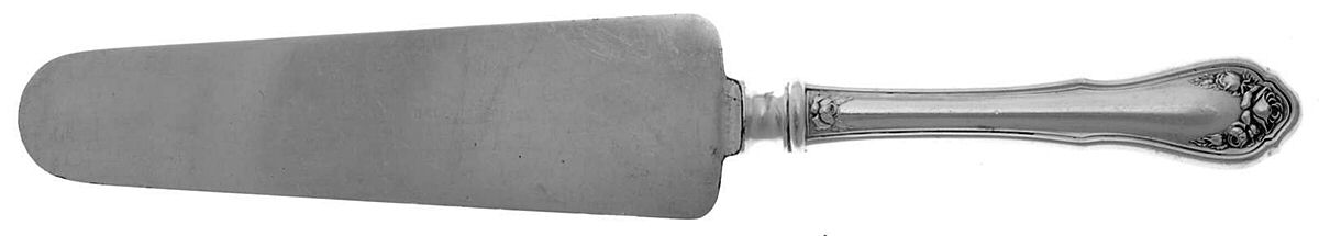 Bridal Rose (Silverplate, 1911) Pie Server with Silverplate Blade by Oneida Silver-1