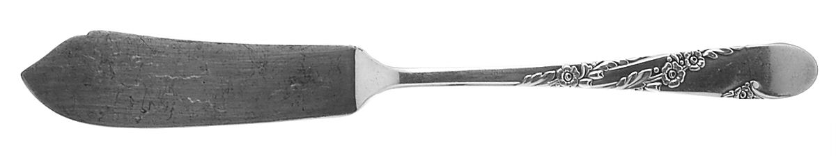 Bridal Wreath (Silverplate, 1950) Flat Handle Master Butter Knife by Oneida Silver-1