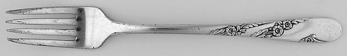 Bridal Wreath (Silverplate, 1950) Youth Fork by Oneida Silver-1