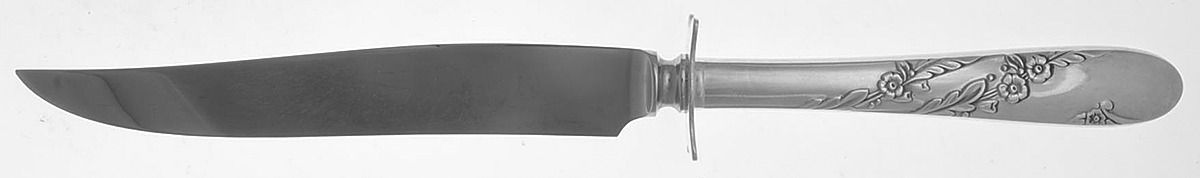 Bridal Wreath (Silverplate, 1950) Small Steak Carving Knife with Stainless Blade by Oneida Silver-1