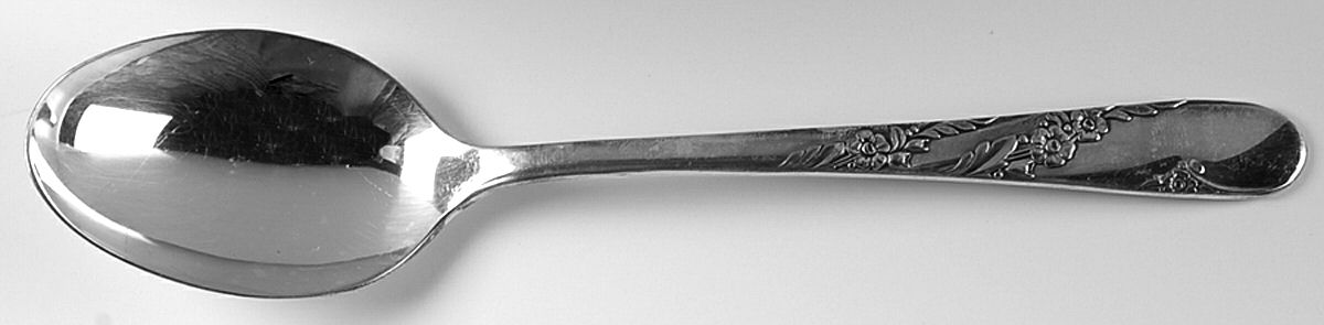 Bridal Wreath (Silverplate, 1950) Dessert/Oval Soup Spoon by Oneida Silver-1