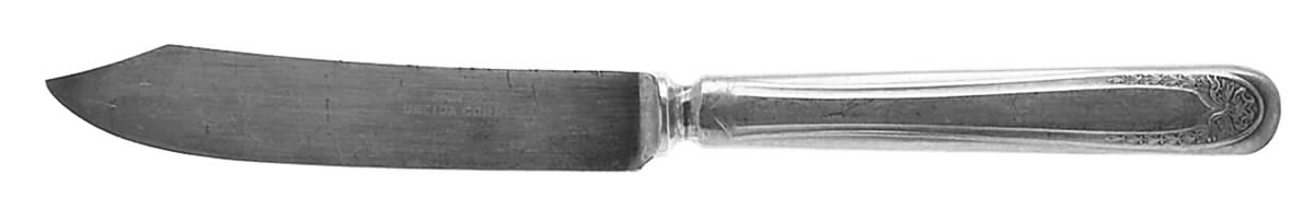 Bridal Wreath (Silverplate, 1915) Individual Solid Fruit Knife by Oneida Silver-1