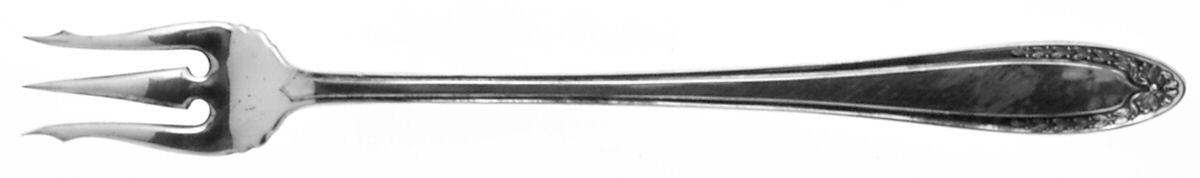 Bridal Wreath (Silverplate, 1915) Short Handle Pickle/Olive Fork by Oneida Silver-1