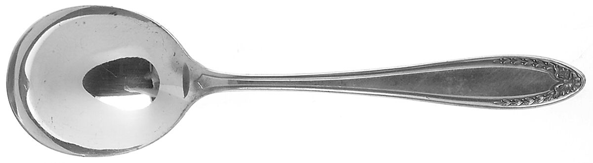 Bridal Wreath (Silverplate, 1915) Round Bowl Soup Spoon (Gumbo) by Oneida Silver-1