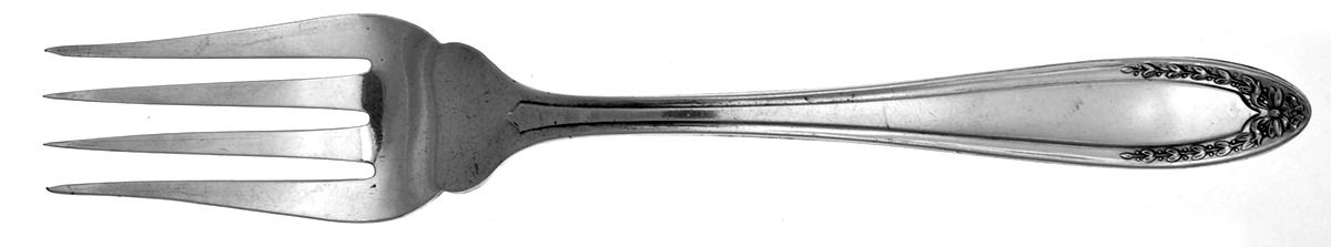 Bridal Wreath (Silverplate, 1915) Individual Solid Fish Fork by Oneida Silver-1