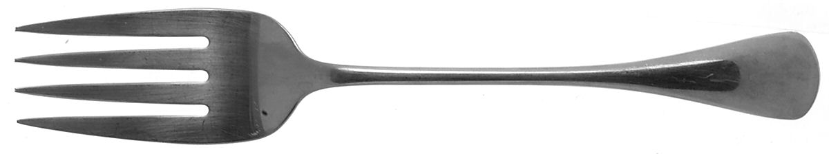 Cabana (Stainless) Medium Solid Cold Meat Serving Fork by Oneida Silver-1