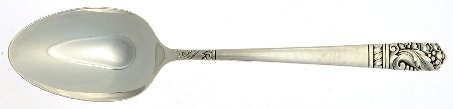 Casa Grande (Sterling, Burnished) Tablespoon (Serving Spoon) by Oneida Silver-1