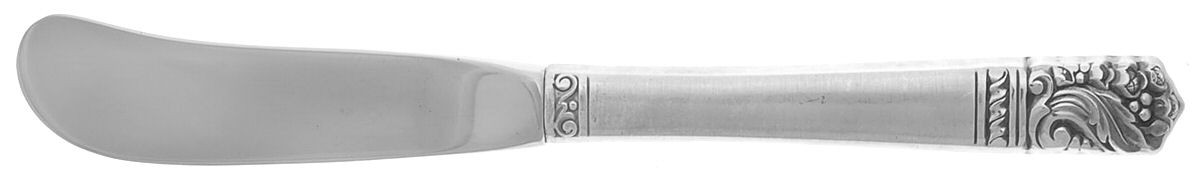 Casa Grande (Sterling, Burnished) Butter Spreader Hollow Hdl-Paddle/Stainless Blade by Oneida Silver-1