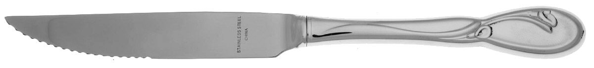Calla Lily (Stainless) Steak Knife Individual Hollow, Serrate HC by Oneida Silver-1