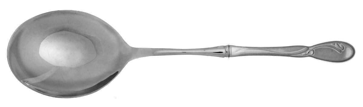 Calla Lily (Stainless) Casserole Spoon with Smooth Stainless Bowl HC by Oneida Silver-1
