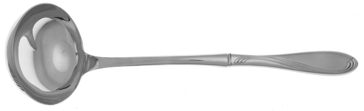 Camber Cresta Windswept Scroll (Stainless) Soup Ladle with Stainless Bowl HC by Oneida Silver-1