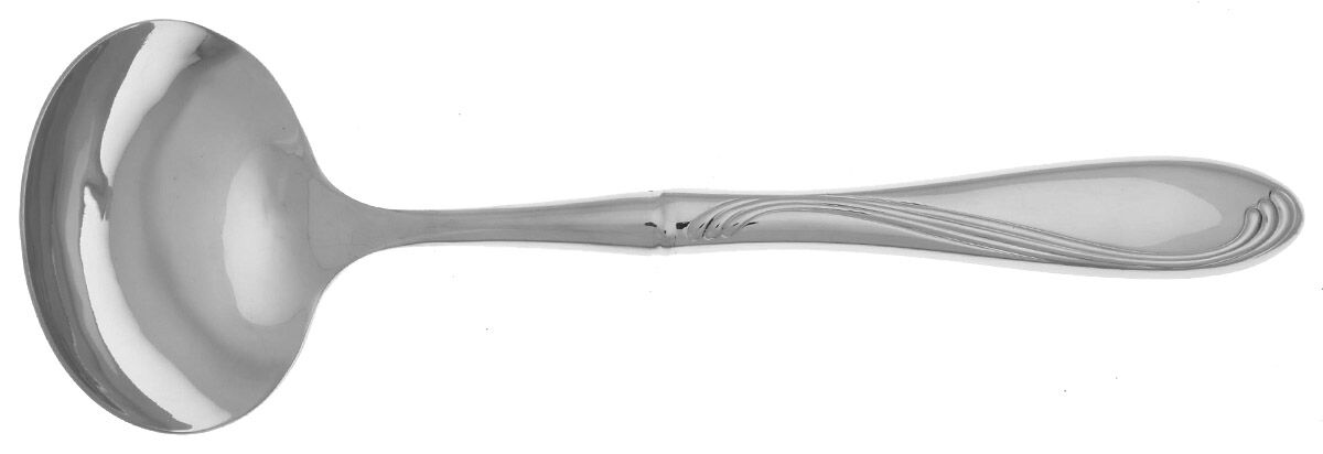Camber Cresta Windswept Scroll (Stainless) Gravy Ladle with No Spout Stainless Bowl HC by Oneida Silver-1