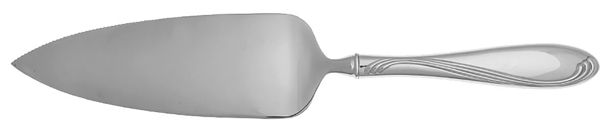 Camber Cresta Windswept Scroll (Stainless) Pie Server with Serrated Stainless Blade HC by Oneida Silver-1